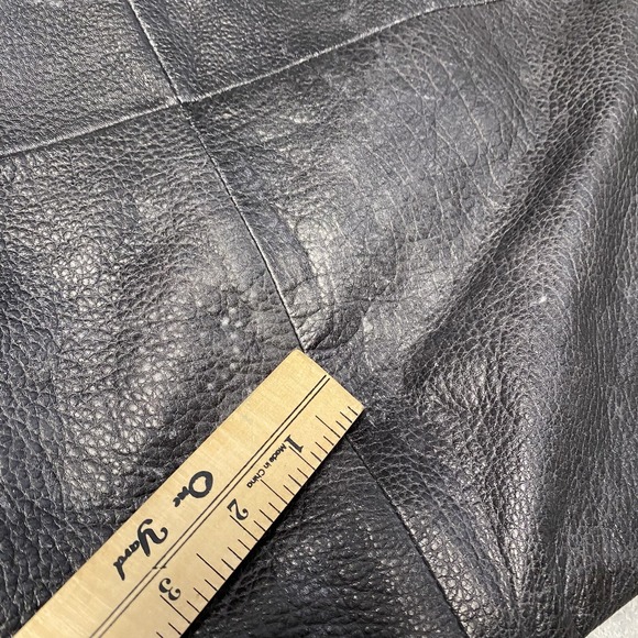 Anthropologie‎ Illona Tote Black Leather Lattice Shoulder Bag Large Read - Picture 8 of 13